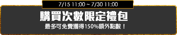 點數優惠贈送活動實施中